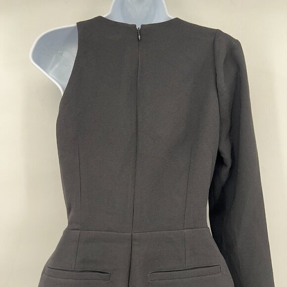 Nasty Gal Women's Cut-out One Sleeve Lined Black Romper Size S NWT - Picture 5 of 9